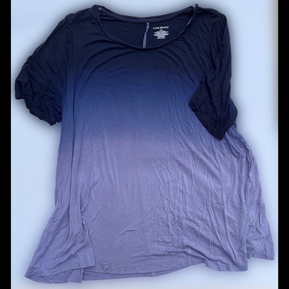 LB Ombré Indigo to Periwinkle Short Sleeve Tunic